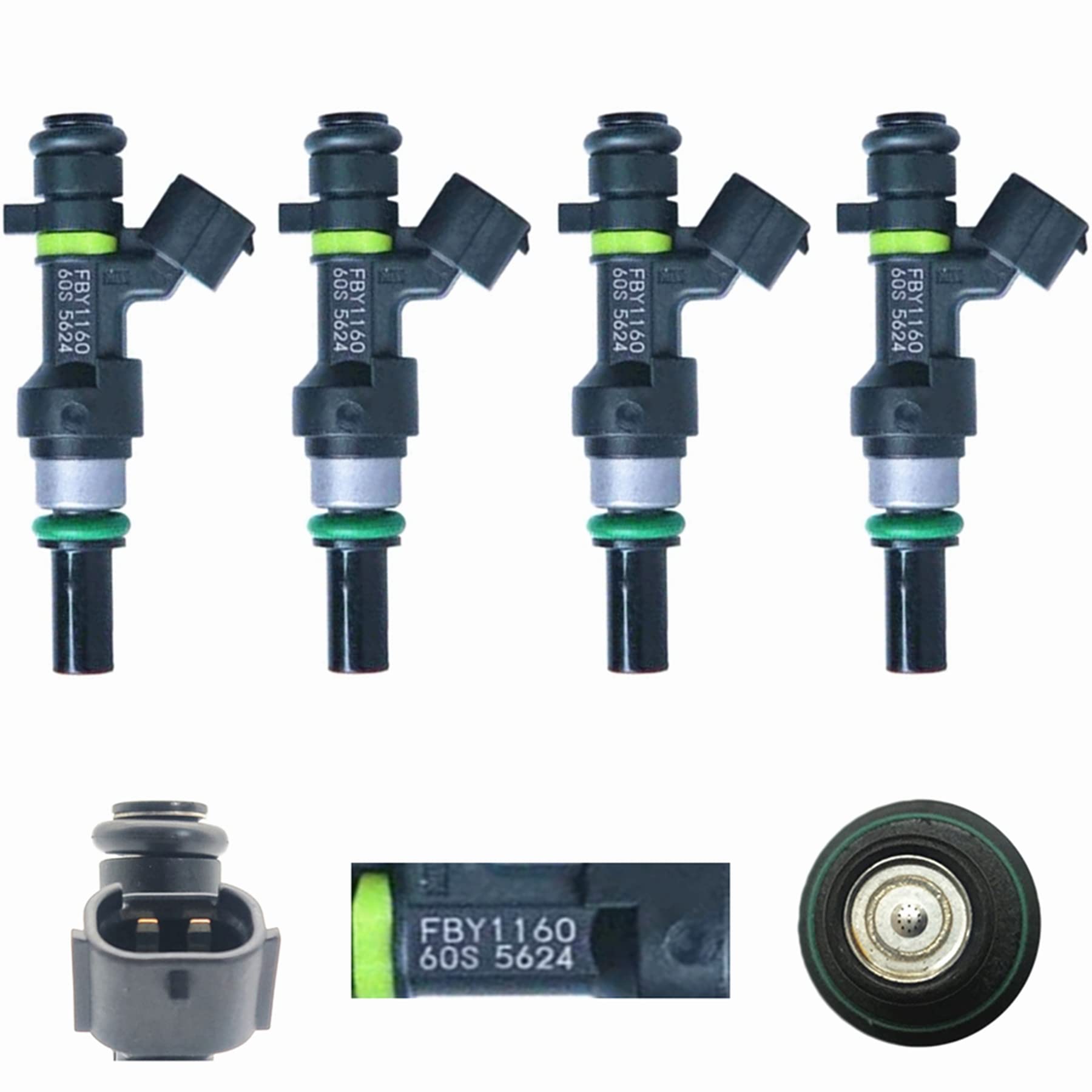 Amazon.com: 4X Fuel Injectors FBY1160 16600-ED000 for Nissan 09-11